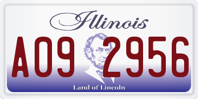 IL license plate A092956