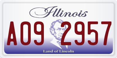 IL license plate A092957