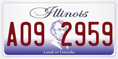 IL license plate A092959