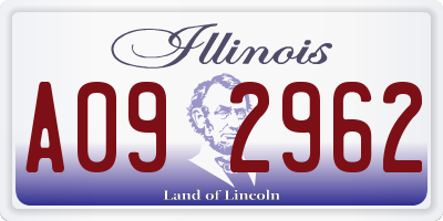 IL license plate A092962