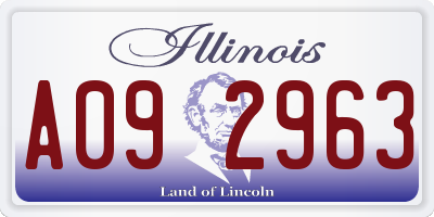 IL license plate A092963