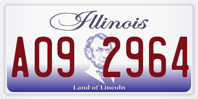 IL license plate A092964