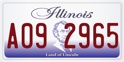 IL license plate A092965