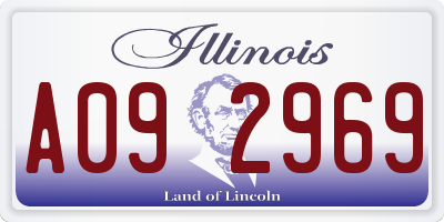 IL license plate A092969