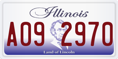 IL license plate A092970