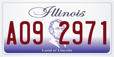 IL license plate A092971