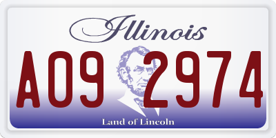 IL license plate A092974