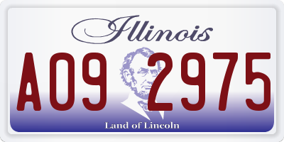 IL license plate A092975