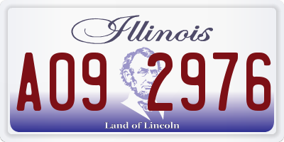 IL license plate A092976