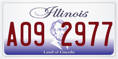 IL license plate A092977