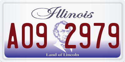 IL license plate A092979