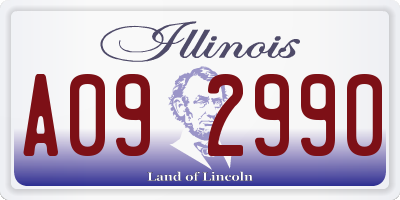IL license plate A092990