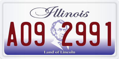 IL license plate A092991
