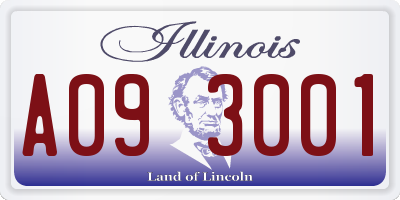 IL license plate A093001