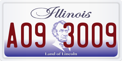 IL license plate A093009