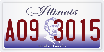 IL license plate A093015