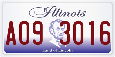 IL license plate A093016
