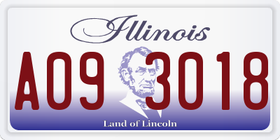 IL license plate A093018