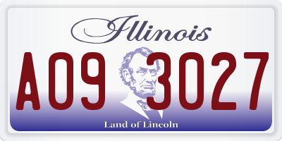 IL license plate A093027