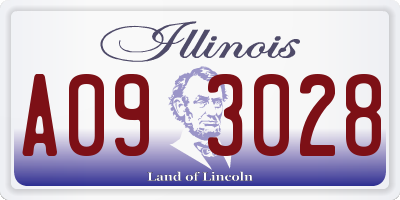 IL license plate A093028