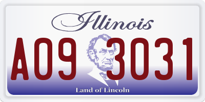 IL license plate A093031