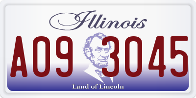 IL license plate A093045