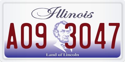 IL license plate A093047