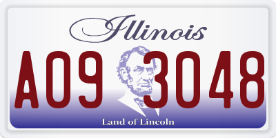 IL license plate A093048