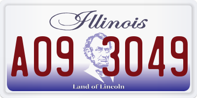 IL license plate A093049