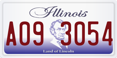 IL license plate A093054