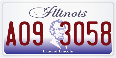 IL license plate A093058