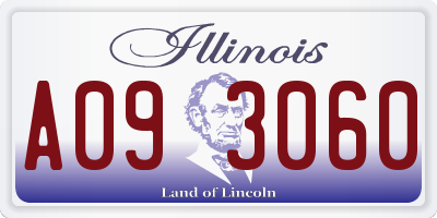 IL license plate A093060