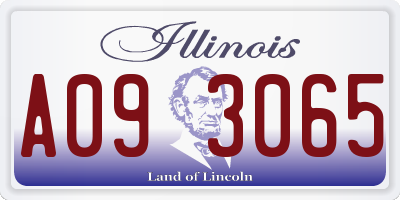 IL license plate A093065