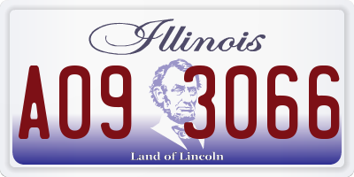 IL license plate A093066