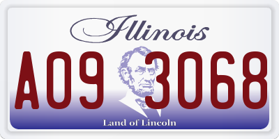 IL license plate A093068