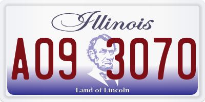 IL license plate A093070