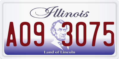 IL license plate A093075
