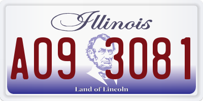 IL license plate A093081