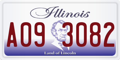 IL license plate A093082