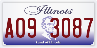 IL license plate A093087