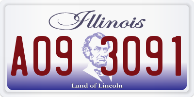 IL license plate A093091