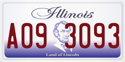 IL license plate A093093