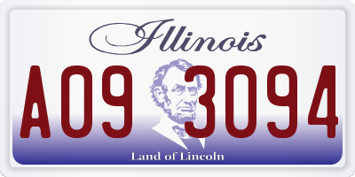 IL license plate A093094