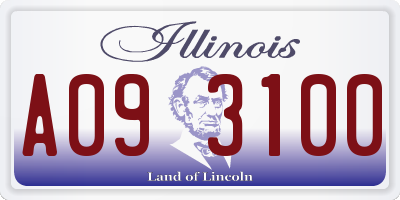 IL license plate A093100