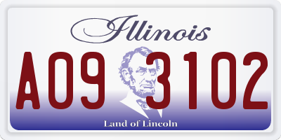 IL license plate A093102