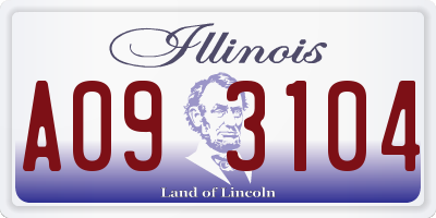 IL license plate A093104