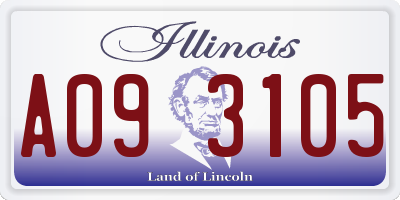 IL license plate A093105