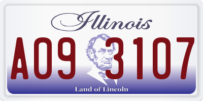 IL license plate A093107