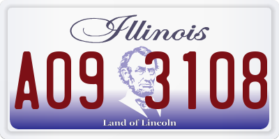 IL license plate A093108