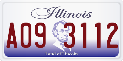 IL license plate A093112